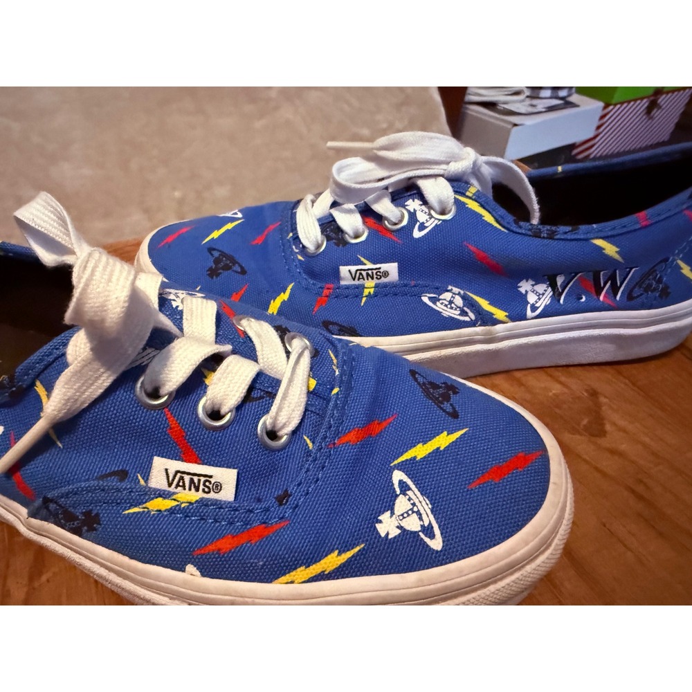 Vans x Vivienne Westwood Authentic Thunder Bolt Orbs Shoes Women Sz 6 EUC - Picture 3 of 8